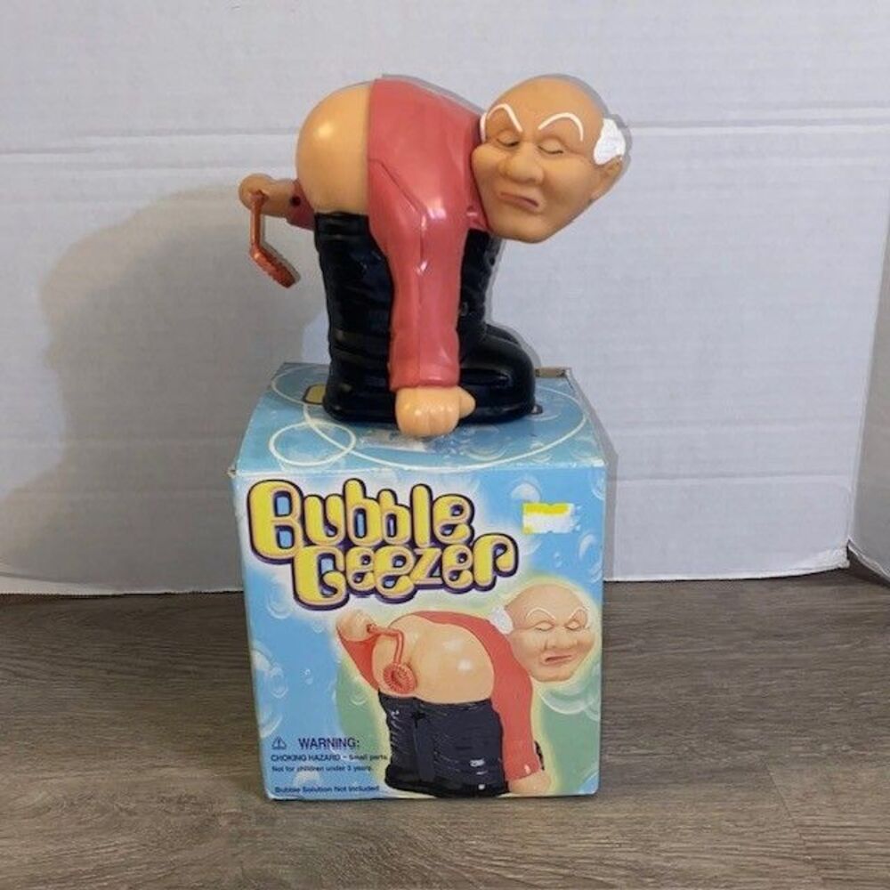 Sunstar Bubble Geezer Novelty Gift Fart Bubble Blower In Original Box